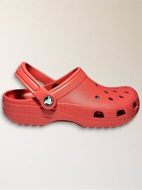 Crocs Classic Clog Red Strawberry Wine Slip On Waterproof Women 7 Comfort Travel